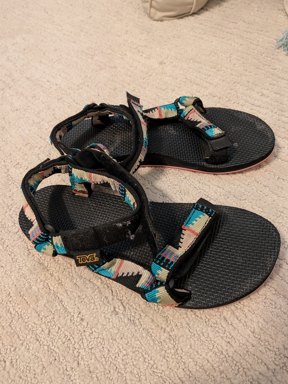 Teva Original Universal Sandals with Turquoise Aztec Straps